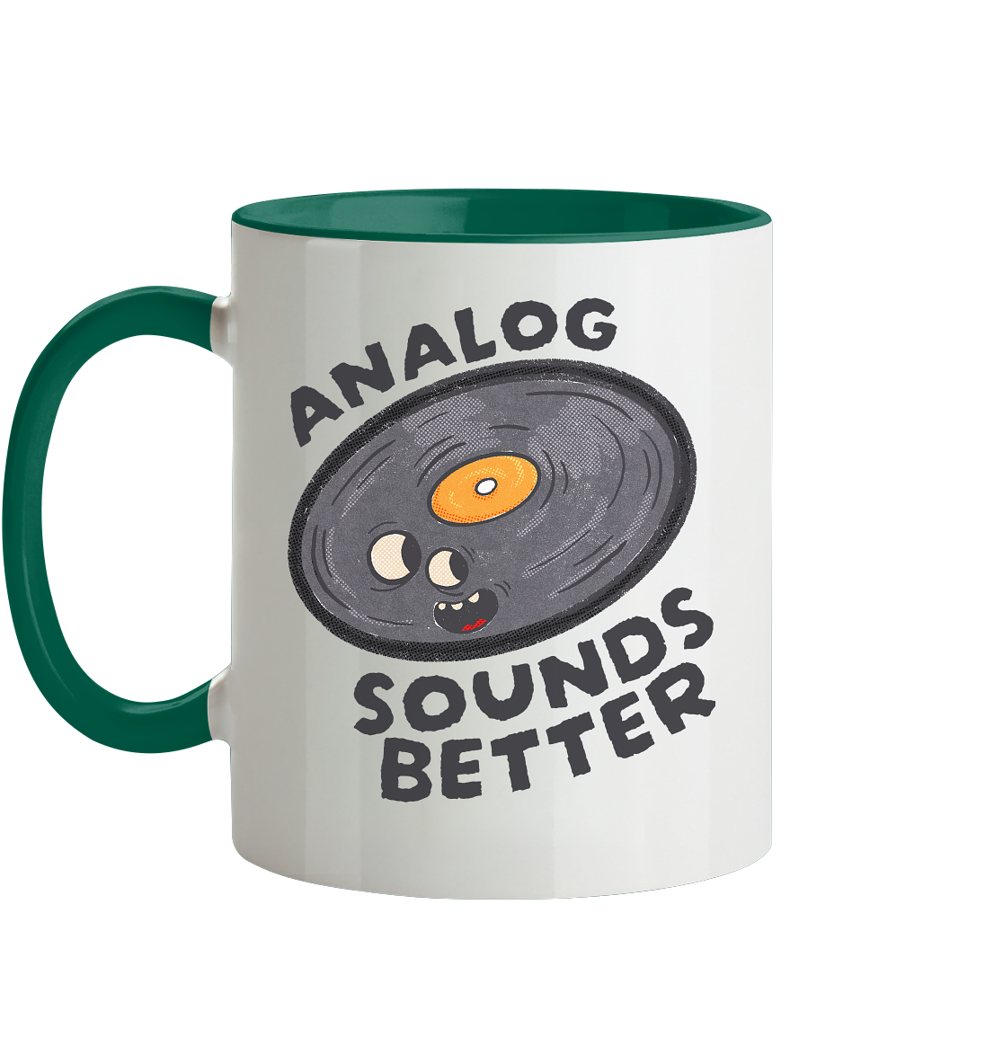 Analog Sounds Better - Vinyl - Tasse zweifarbig