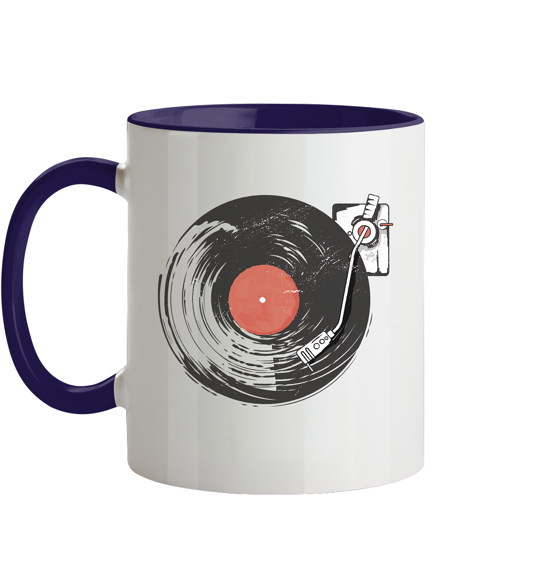 Vinyl Schallplatten - Tasse zweifarbig