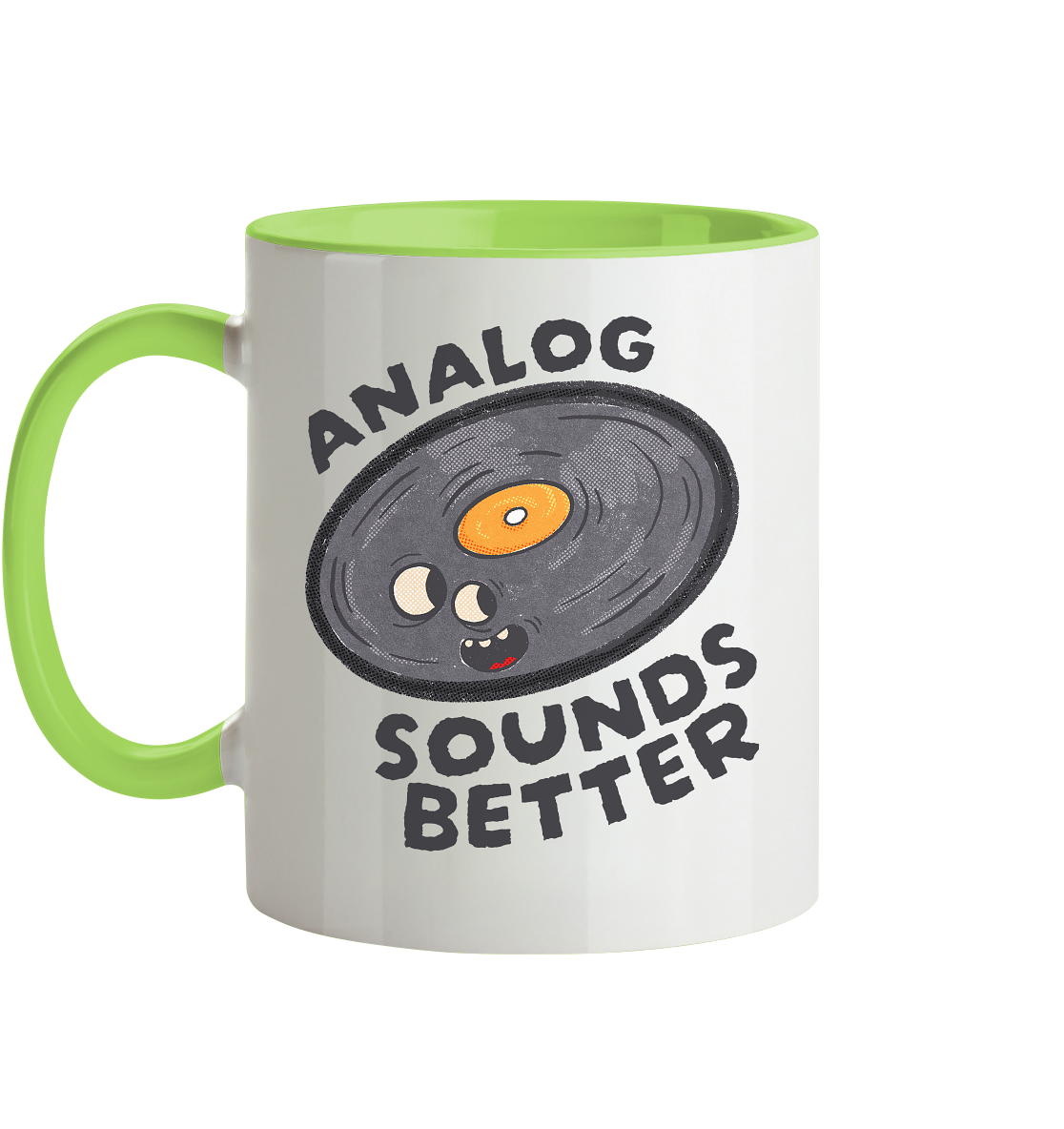 Analog Sounds Better - Vinyl - Tasse zweifarbig