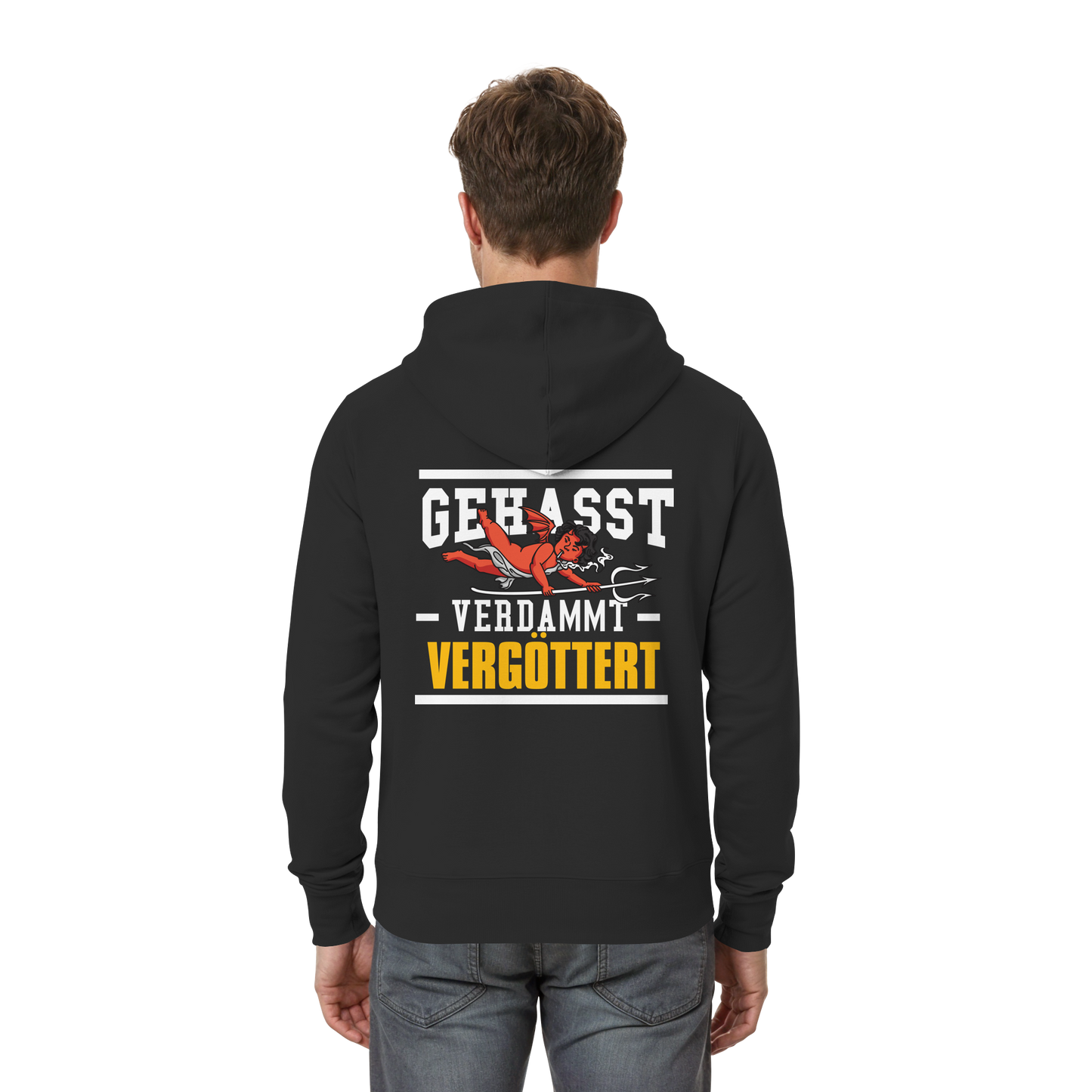 Gehasst Verdammt Vergöttert - böhser Engel - Hooded Zipper Jacke