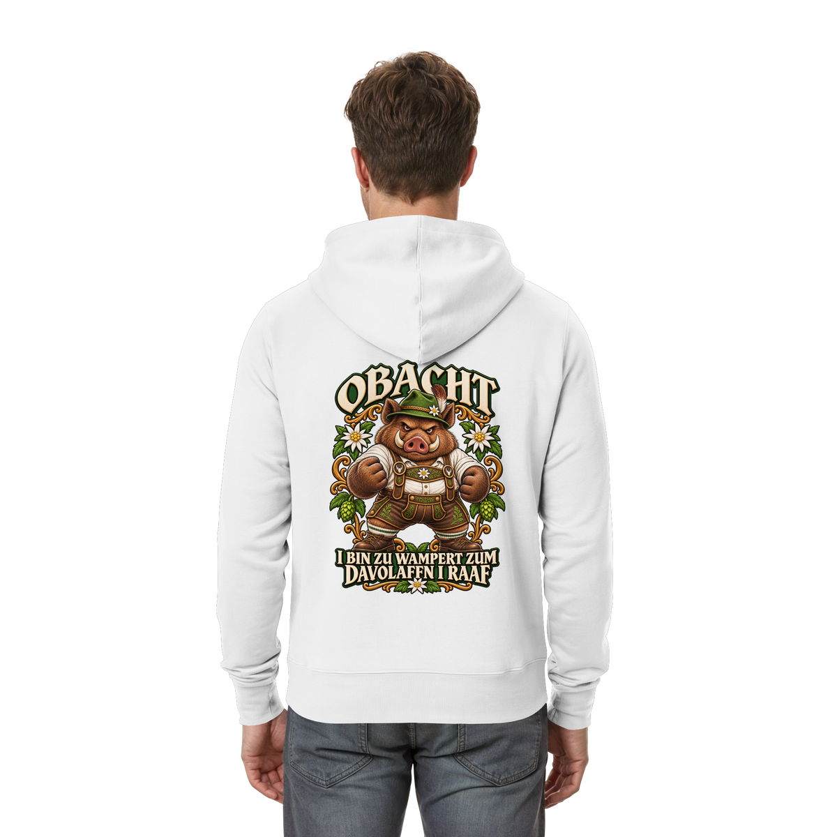 Obacht - I bin zu wampert - Hooded Zipper