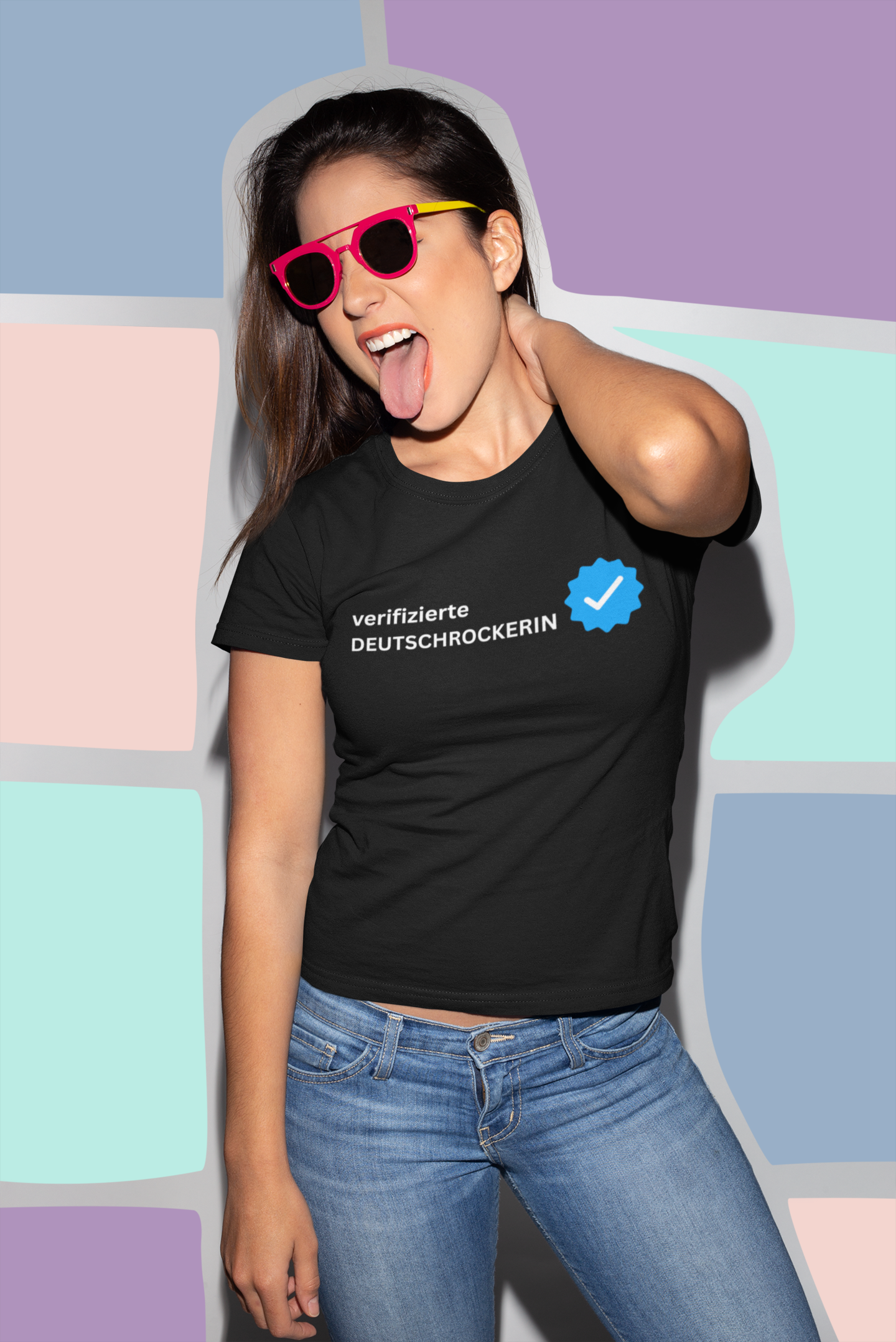 verifizierte Deutschrockerin Damen Shirt