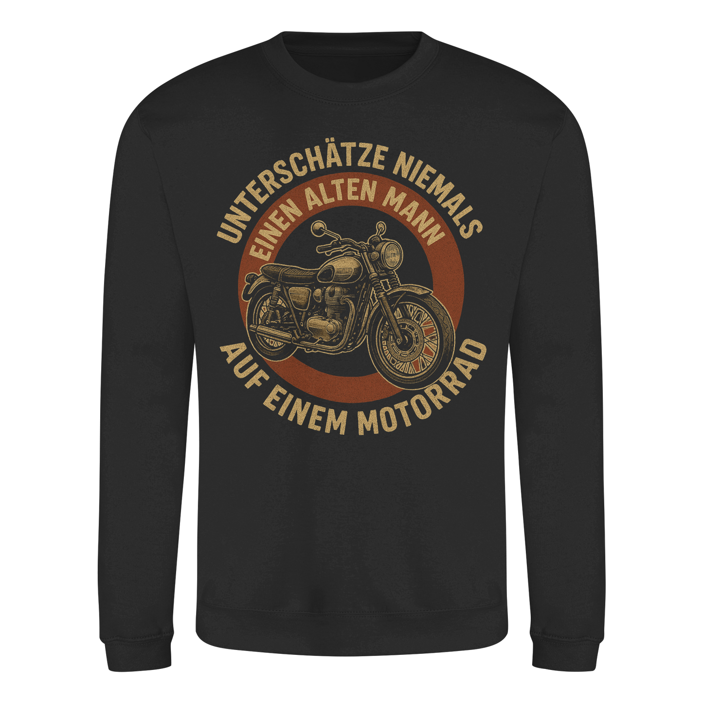 Unterschätze niemals einen alten Mann auf einem Motorrad - Sweatshirt