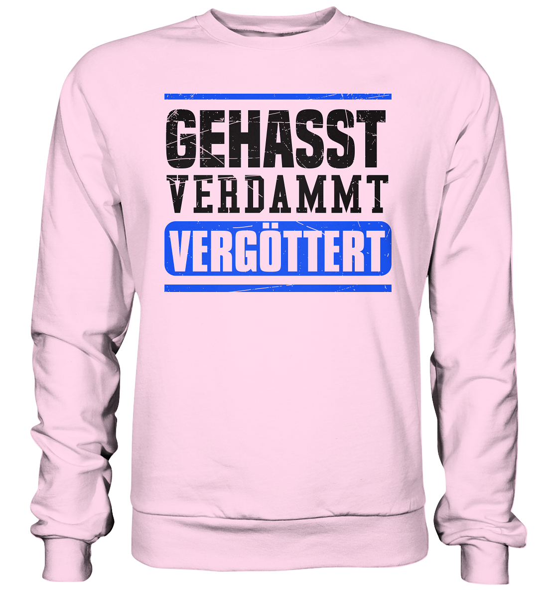 GEHASST VERDAMMT VERGÖTTERT - Sweatshirt