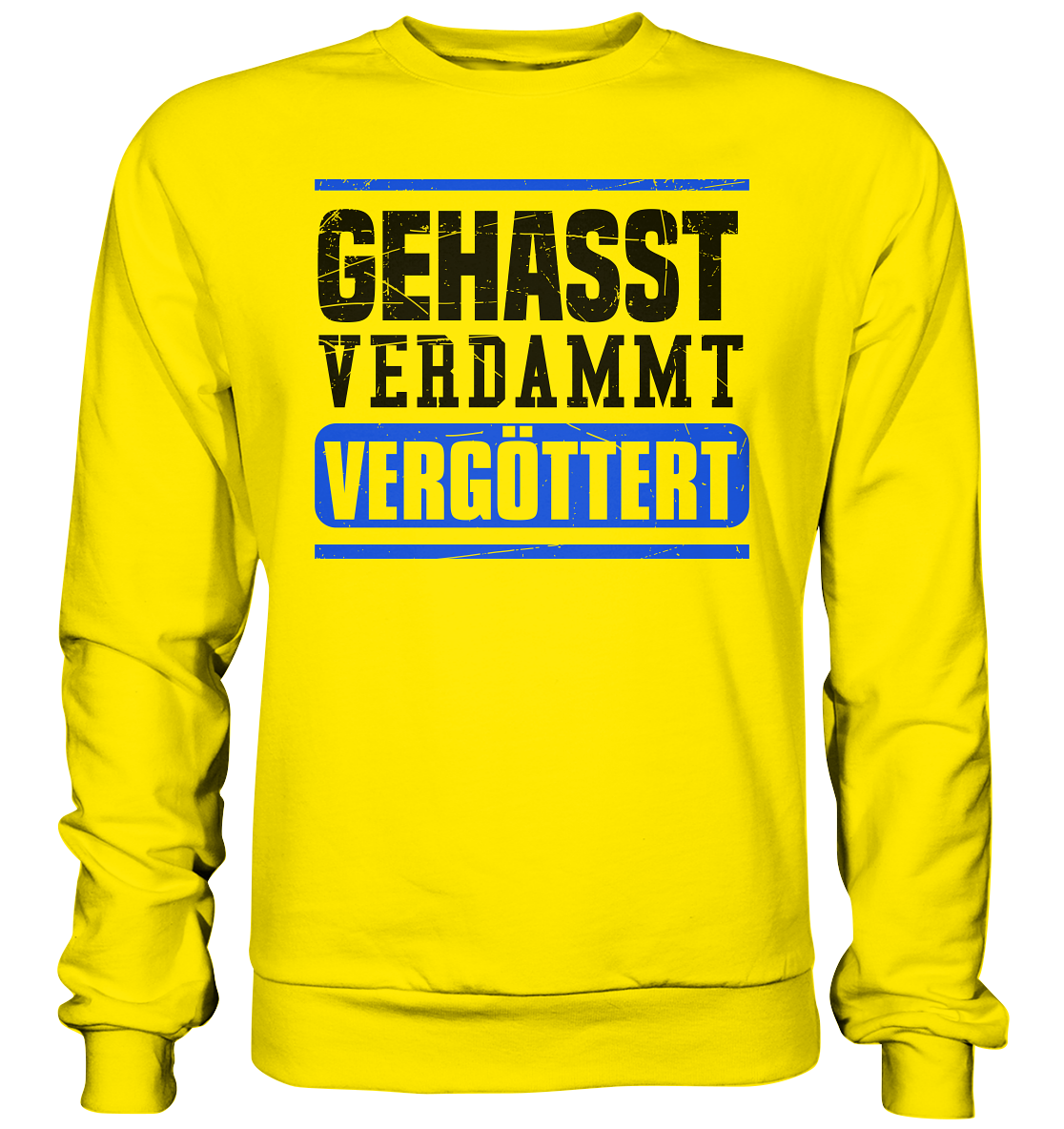 GEHASST VERDAMMT VERGÖTTERT - Sweatshirt
