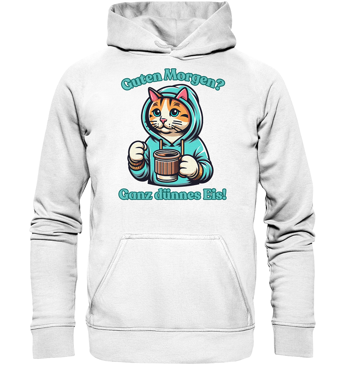 Guten Morgen? Ganz dünnes Eis! - Hoodie / Kapuzenpullover