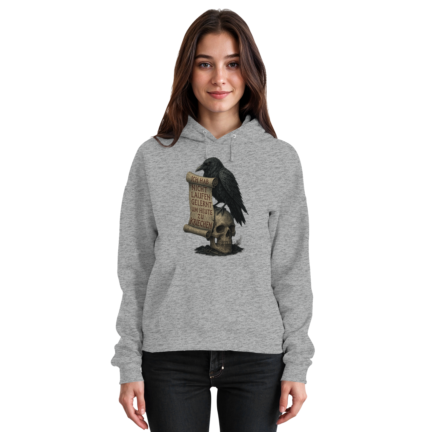 Ich hab nicht laufen gelernt um heute zu kriechen - Hoodie / Kapuzenpullover