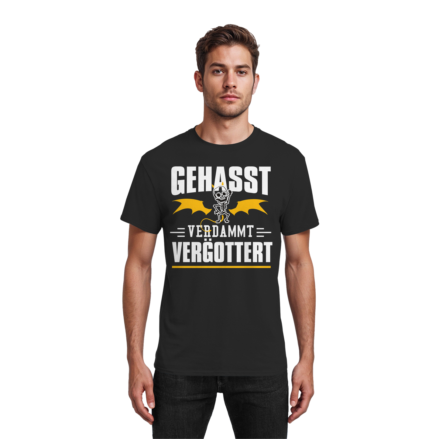 Gehasst Verdammt Vergöttert - Skelett mit Flügeln - T-Shirt