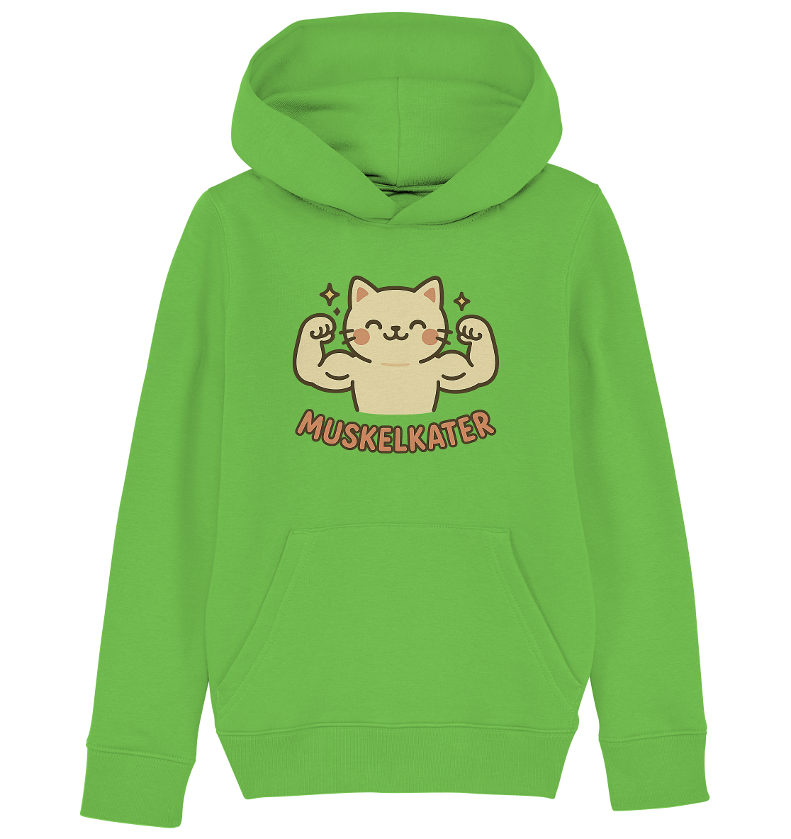 Muskelkater - Kawaii Cat - Kinder Hoodie / Kapuzenpulli