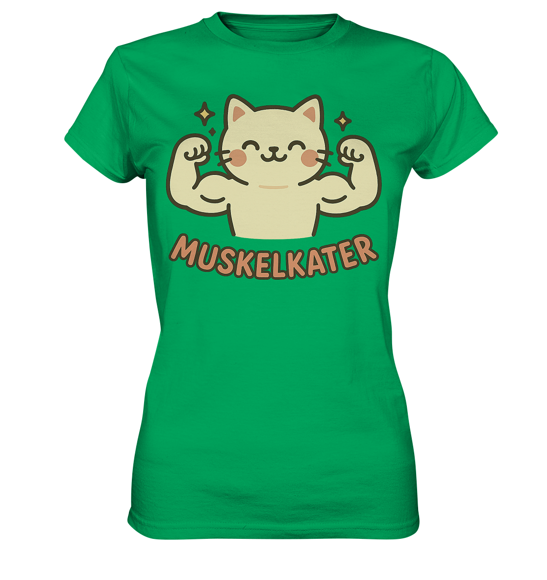 Muskelkater - Kawaii Cat - Damen T-Shirt
