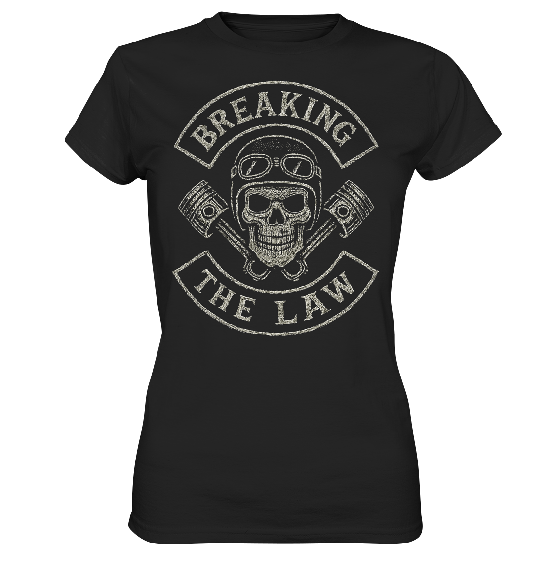 Breaking the Law - Biker Patch - Damen T-Shirt