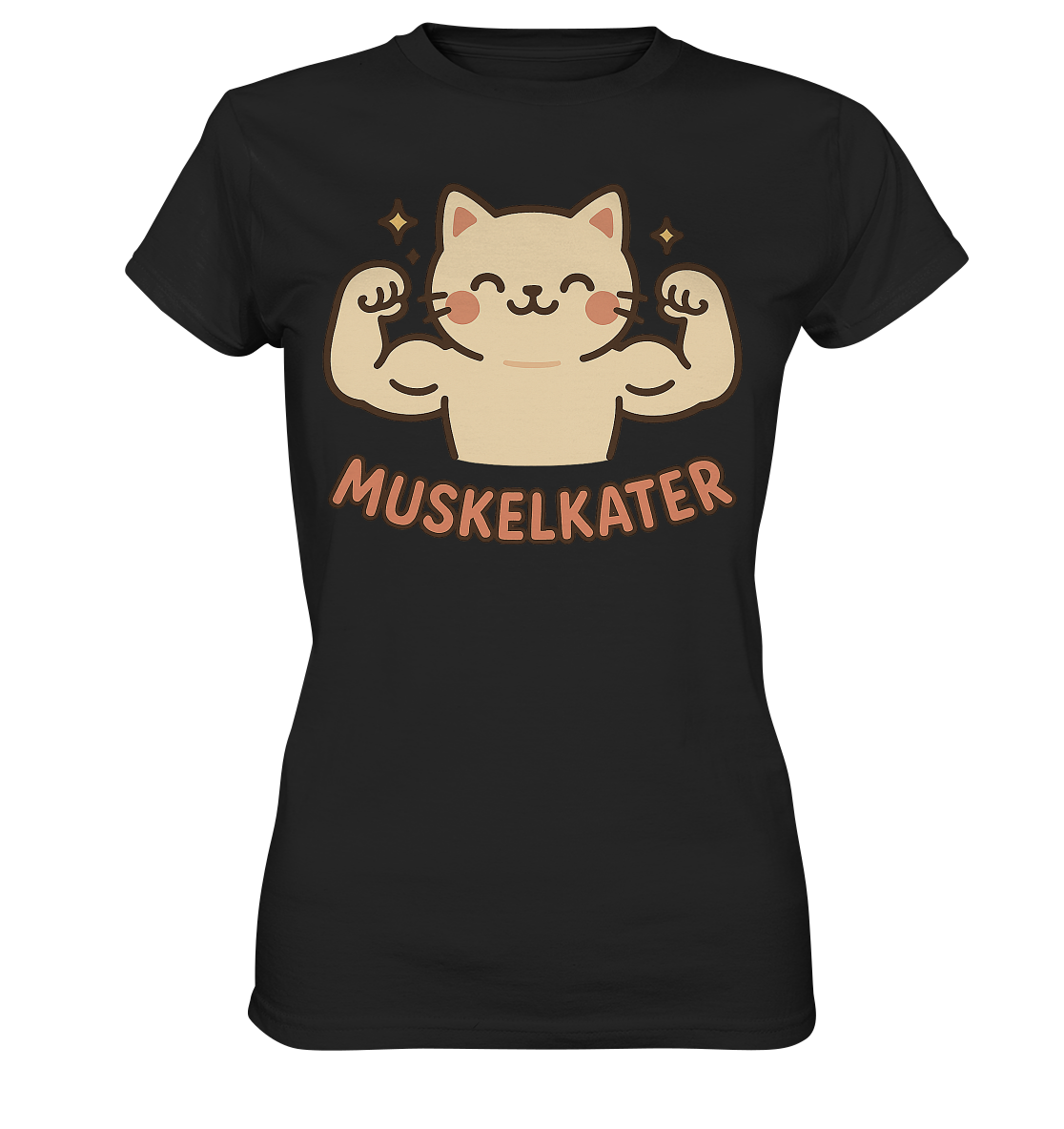 Muskelkater - Kawaii Cat - Damen T-Shirt