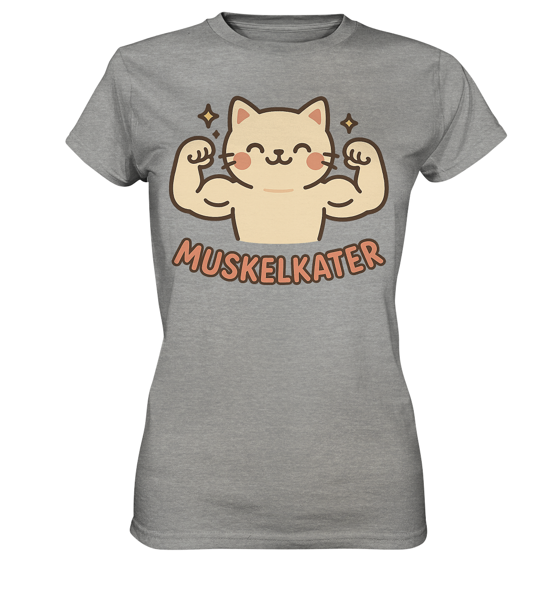 Muskelkater - Kawaii Cat - Damen T-Shirt