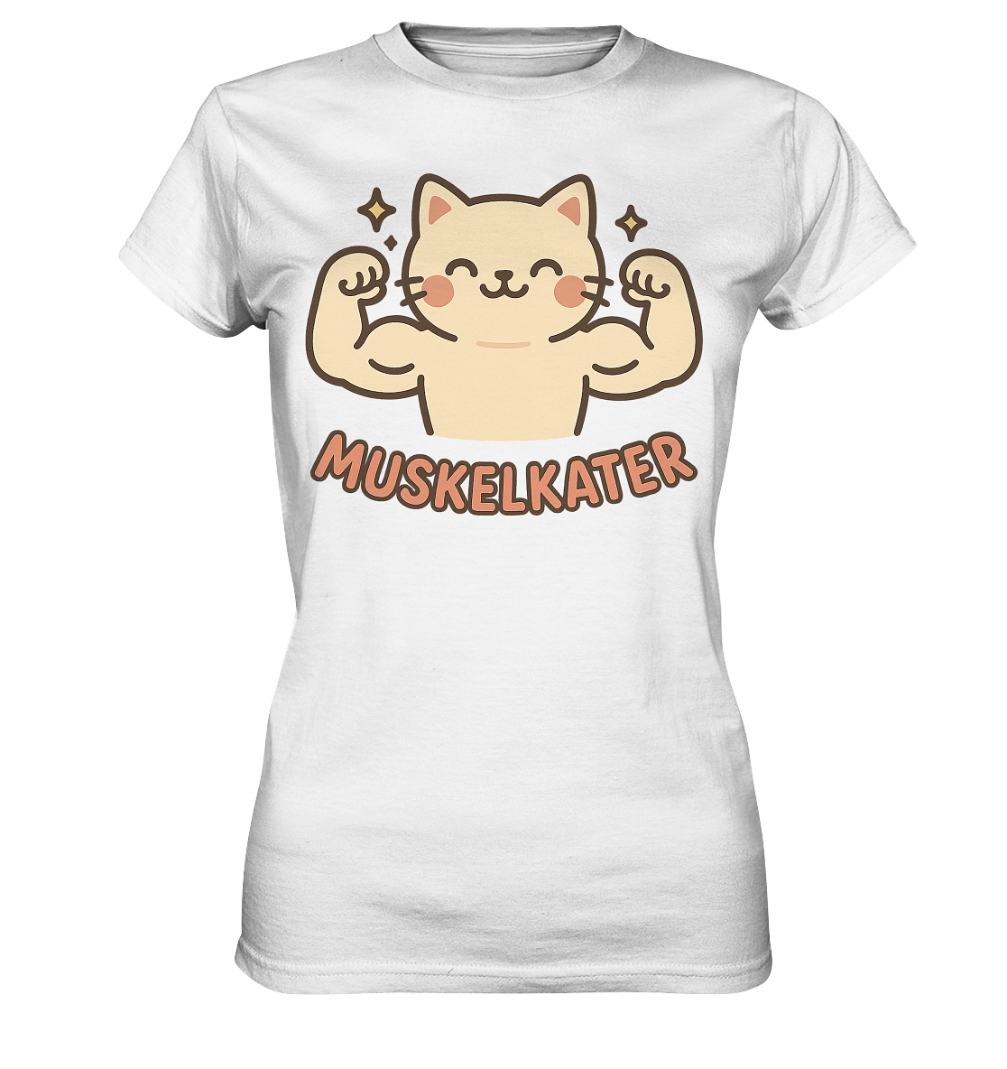 Muskelkater - Kawaii Cat - Damen T-Shirt