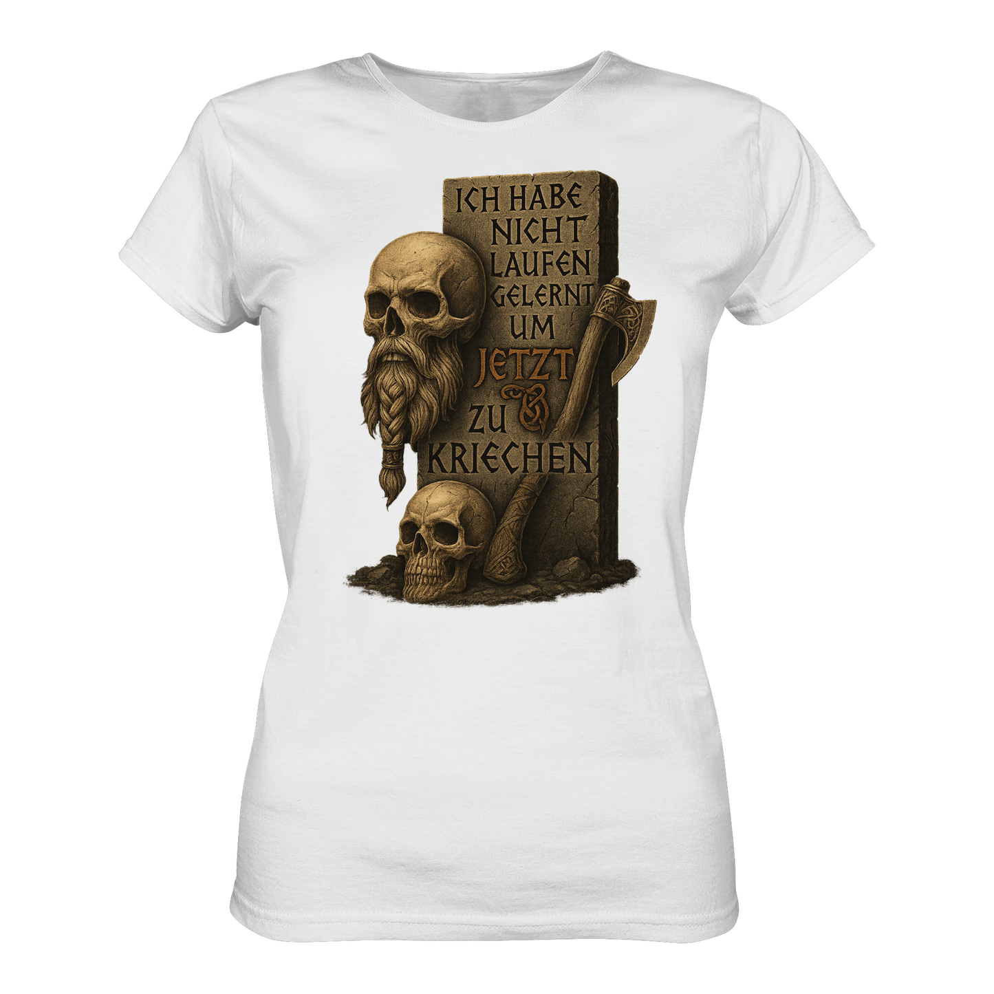 Niemals kriechen - Viking - Damen T-Shirt