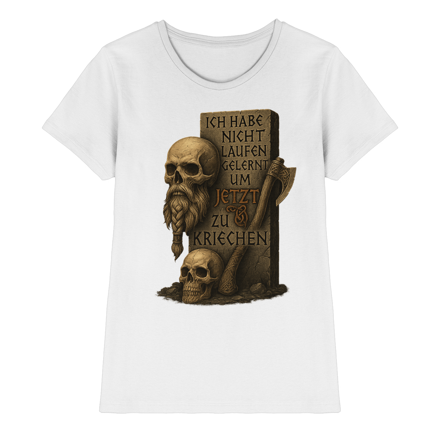 Niemals kriechen - Viking - Damen T-Shirt