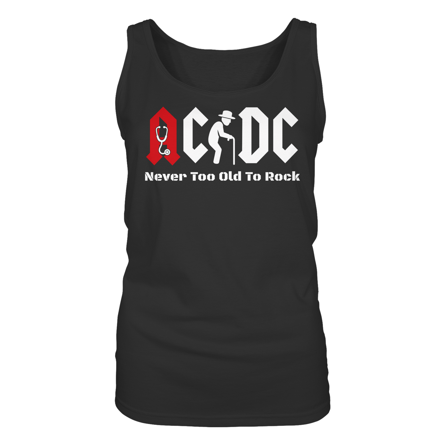Altrocker - Never Too Old To Rock - Damen Tank-Top Shirt