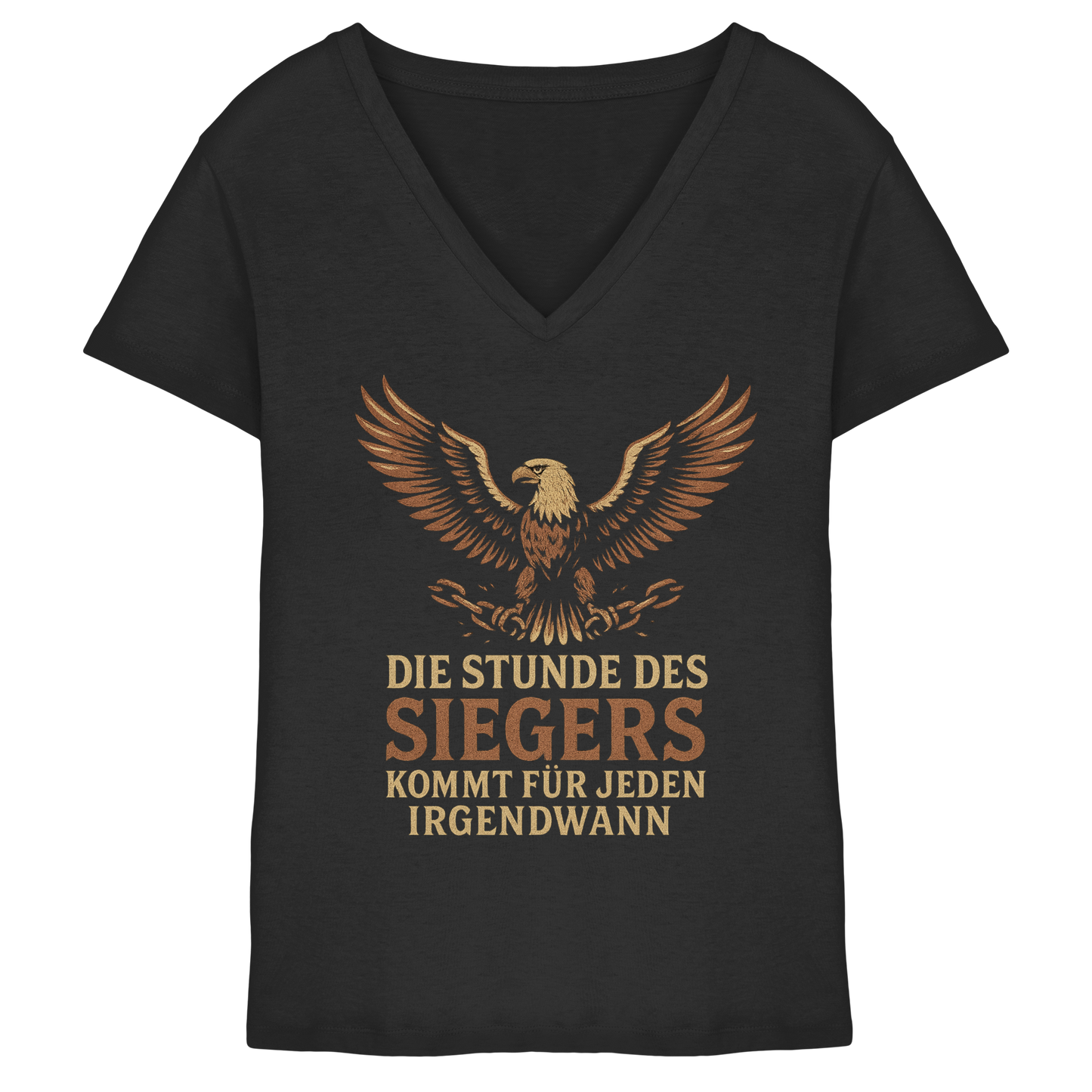 Die Stunde des Siegers kommt für jeden irgendwann - Damen V-Neck T-Shirt