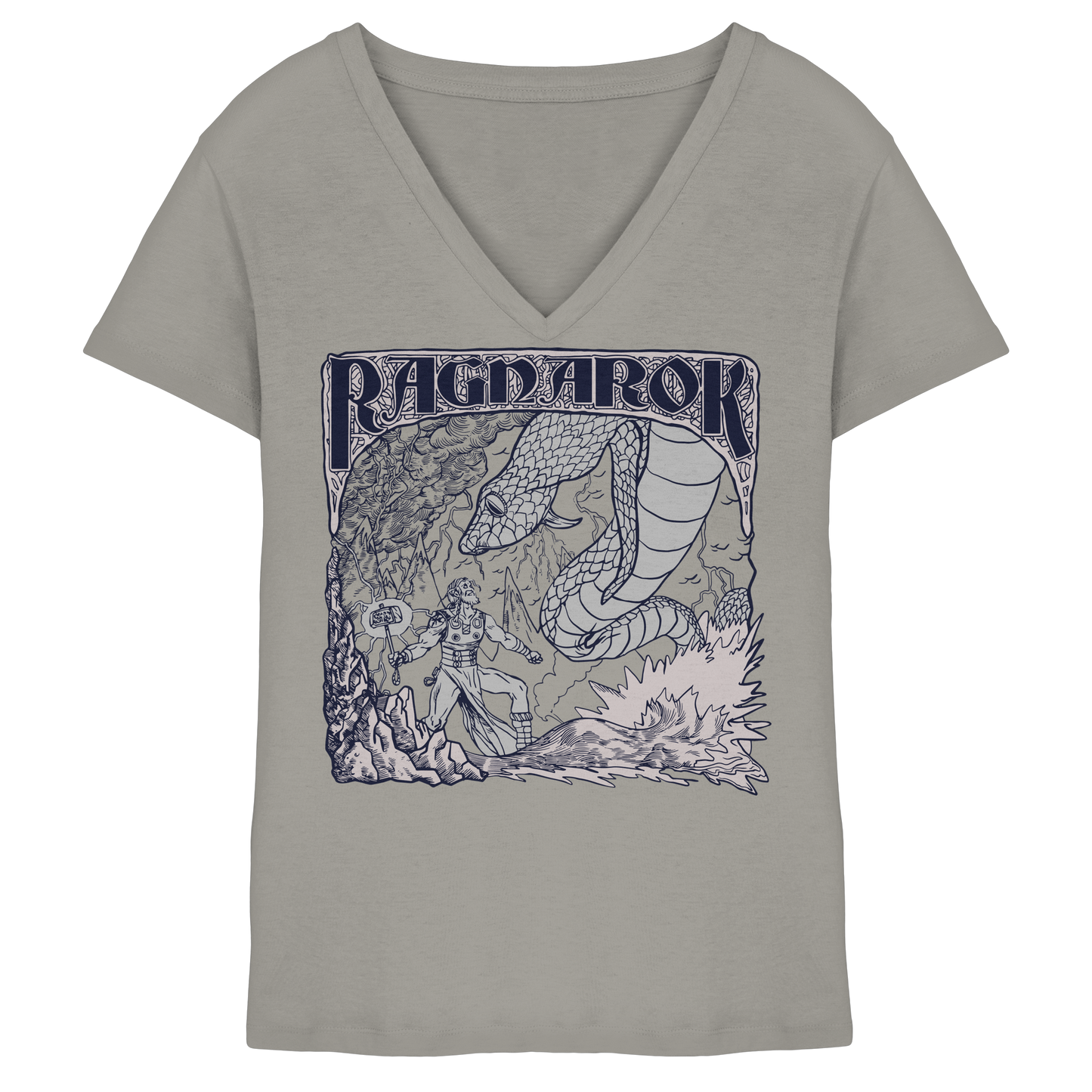 Ragnarok - die letzte Schlacht - Damen V-Neck T-Shirt