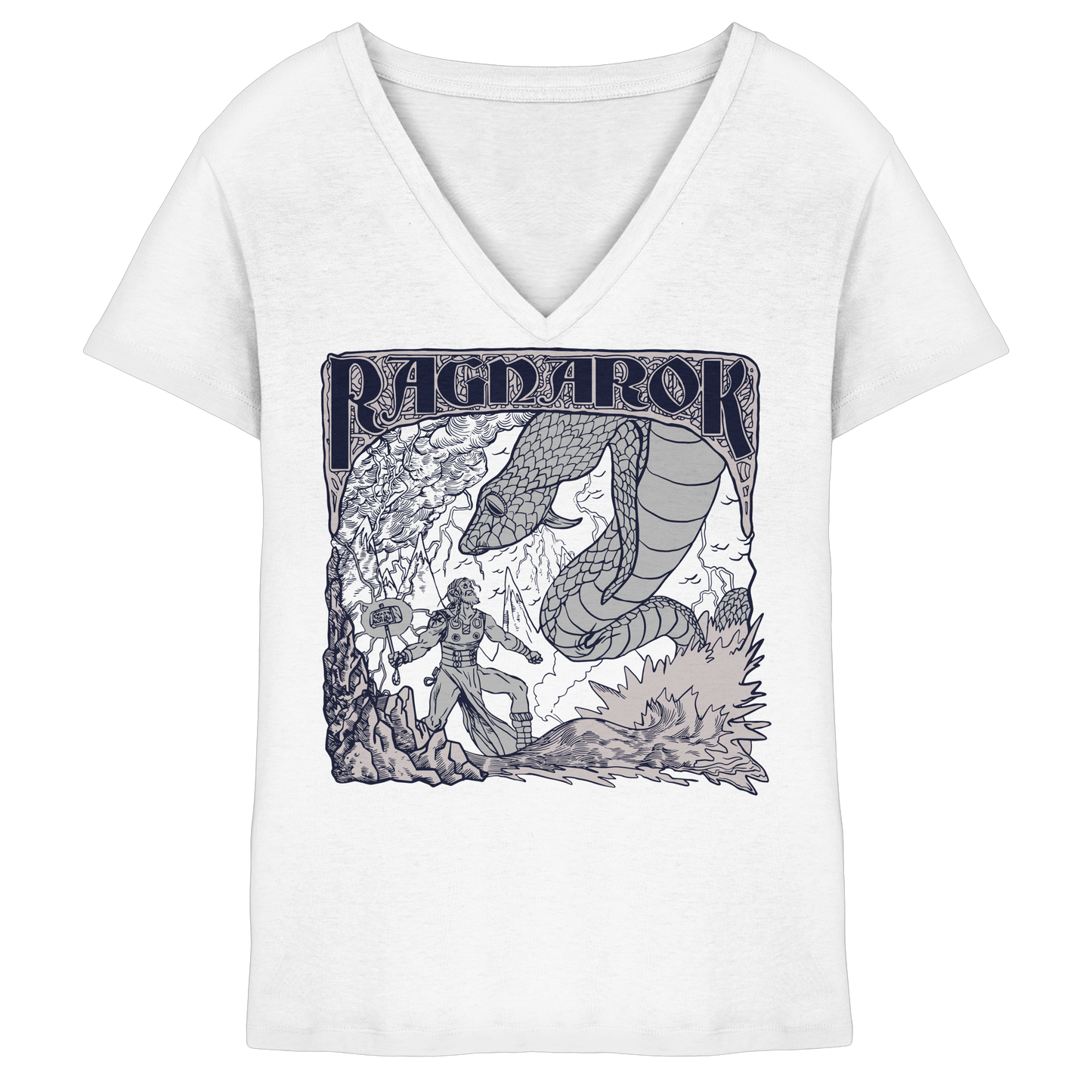 Ragnarok - die letzte Schlacht - Damen V-Neck T-Shirt
