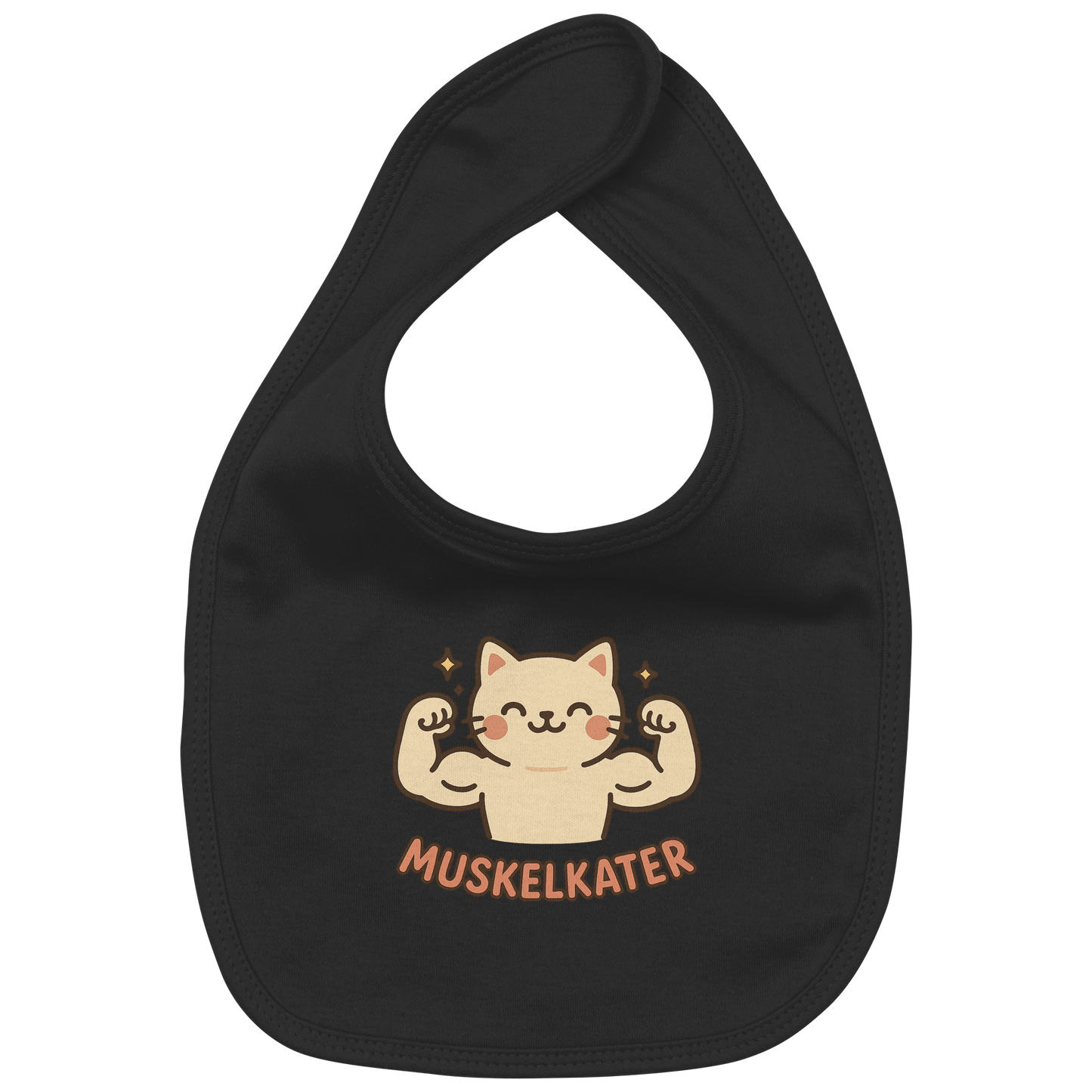 Muskelkater - Kawaii Cat - Baby-Lätzchen