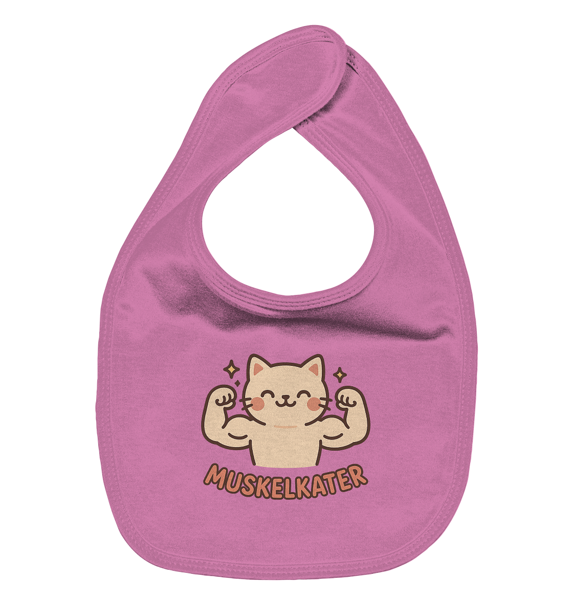 Muskelkater - Kawaii Cat - Baby-Lätzchen