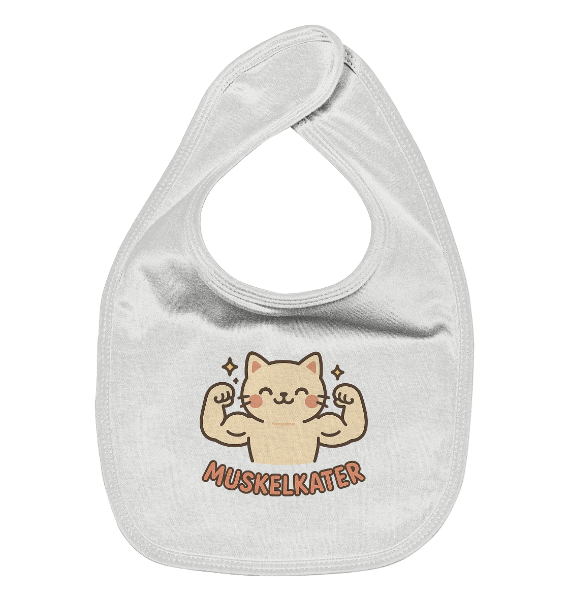 Muskelkater - Kawaii Cat - Baby-Lätzchen