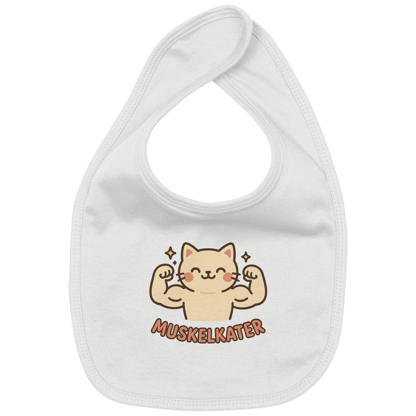 Muskelkater - Kawaii Cat - Baby-Lätzchen