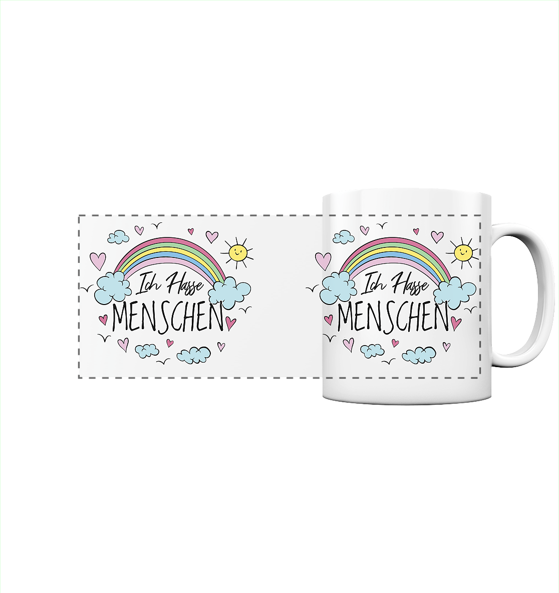 Ich hasse Menschen - Tasse