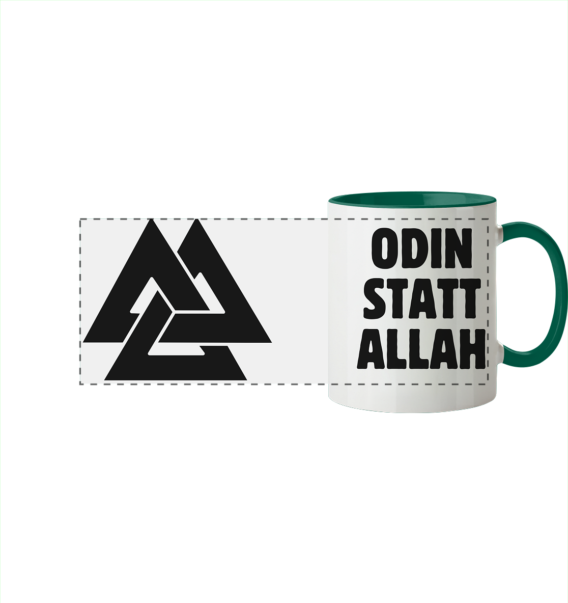 Odin statt Allah - Tasse zweifarbig