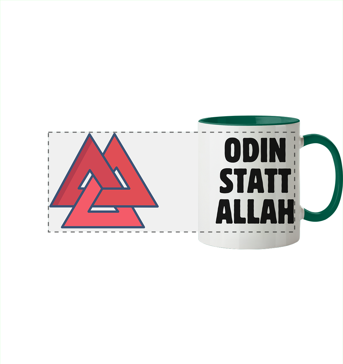 Odin statt Allah - Tasse zweifarbig