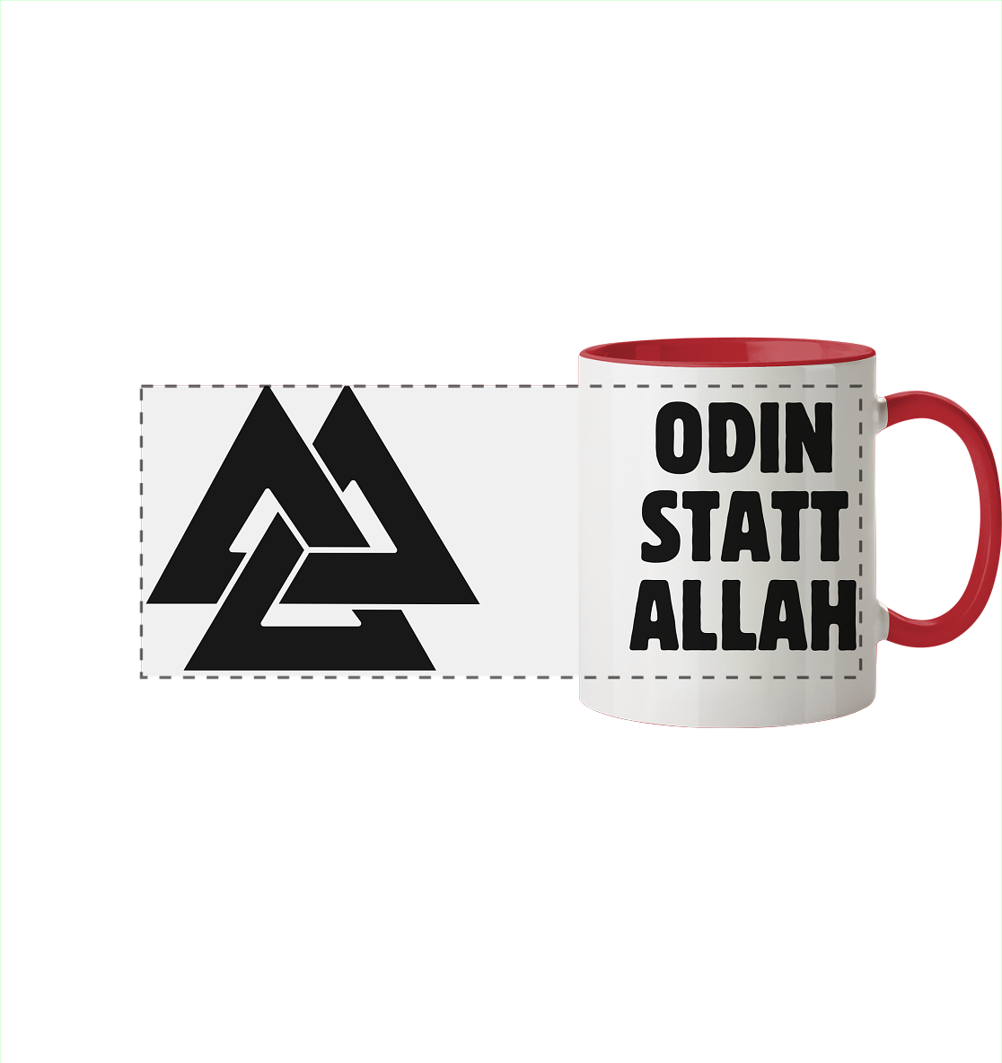 Odin statt Allah - Tasse zweifarbig