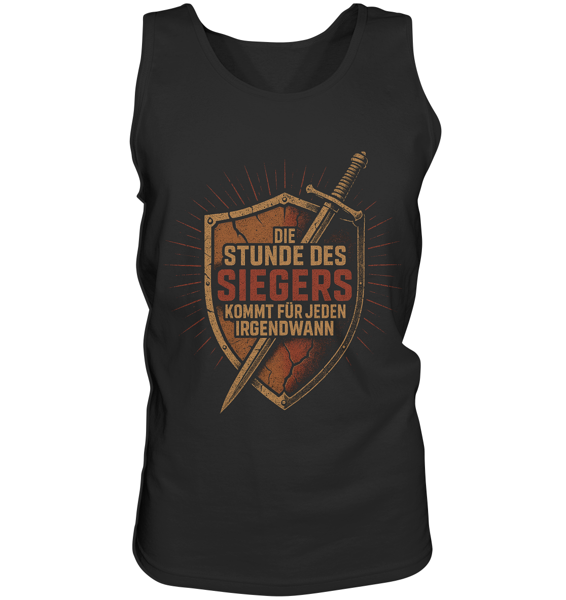 Die Stunde des Siegers kommt für jeden irgendwann - Herren Tank-Top Shirt