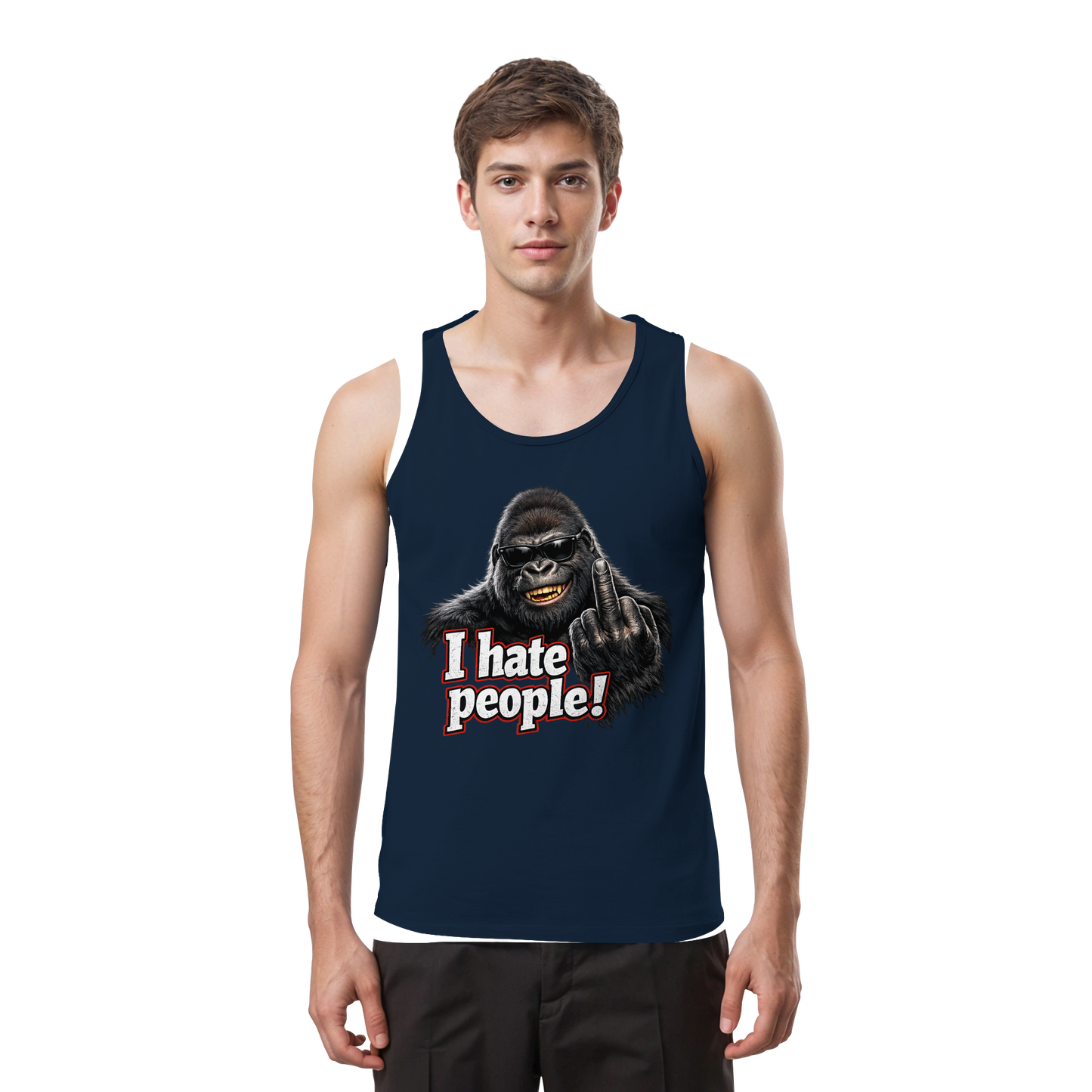 I hate people! - Herren Tank-Top Shirt