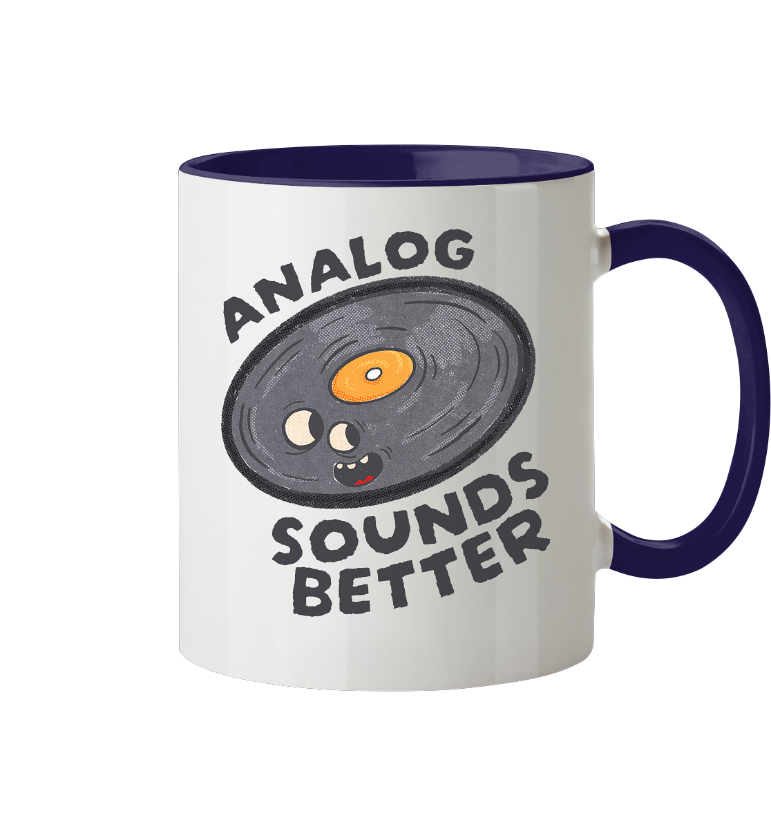 Analog Sounds Better - Vinyl - Tasse zweifarbig