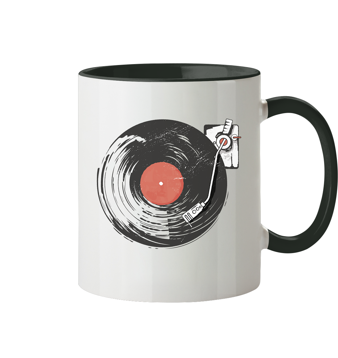 Vinyl Schallplatten - Tasse zweifarbig