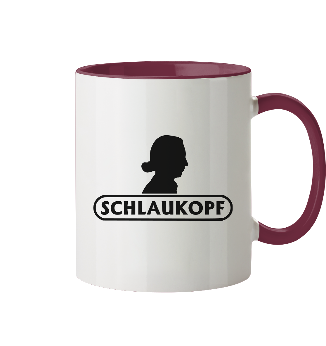 Schlaukopf - Tasse zweifarbig
