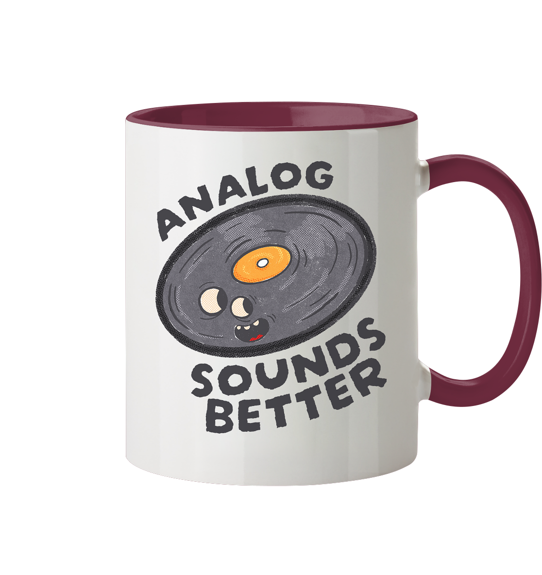 Analog Sounds Better - Vinyl - Tasse zweifarbig