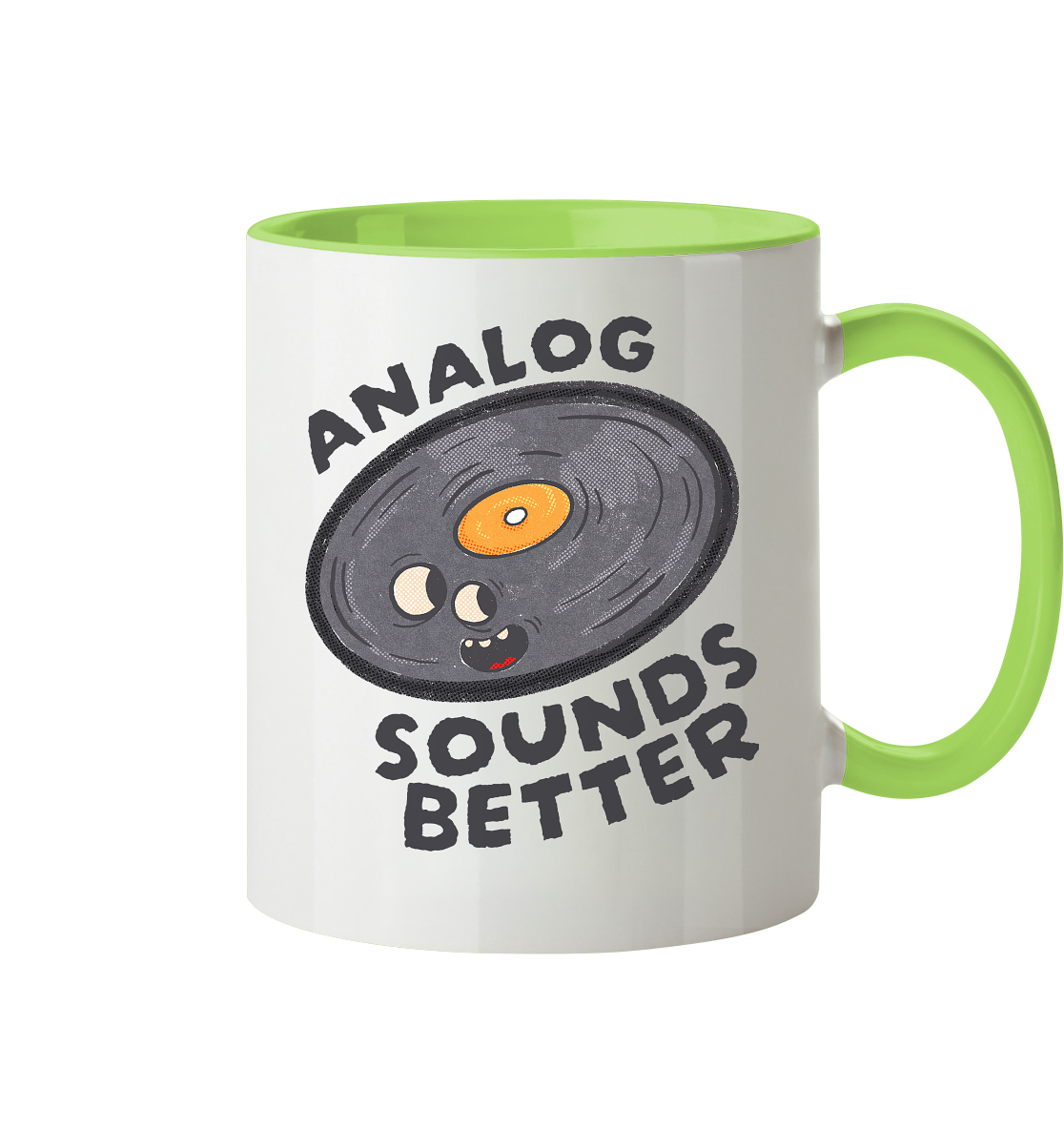 Analog Sounds Better - Vinyl - Tasse zweifarbig