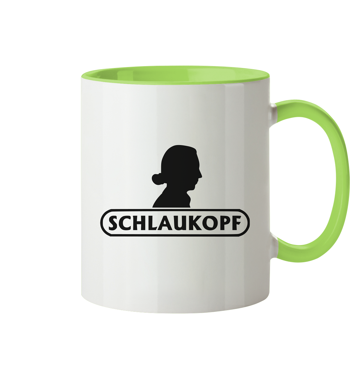 Schlaukopf - Tasse zweifarbig