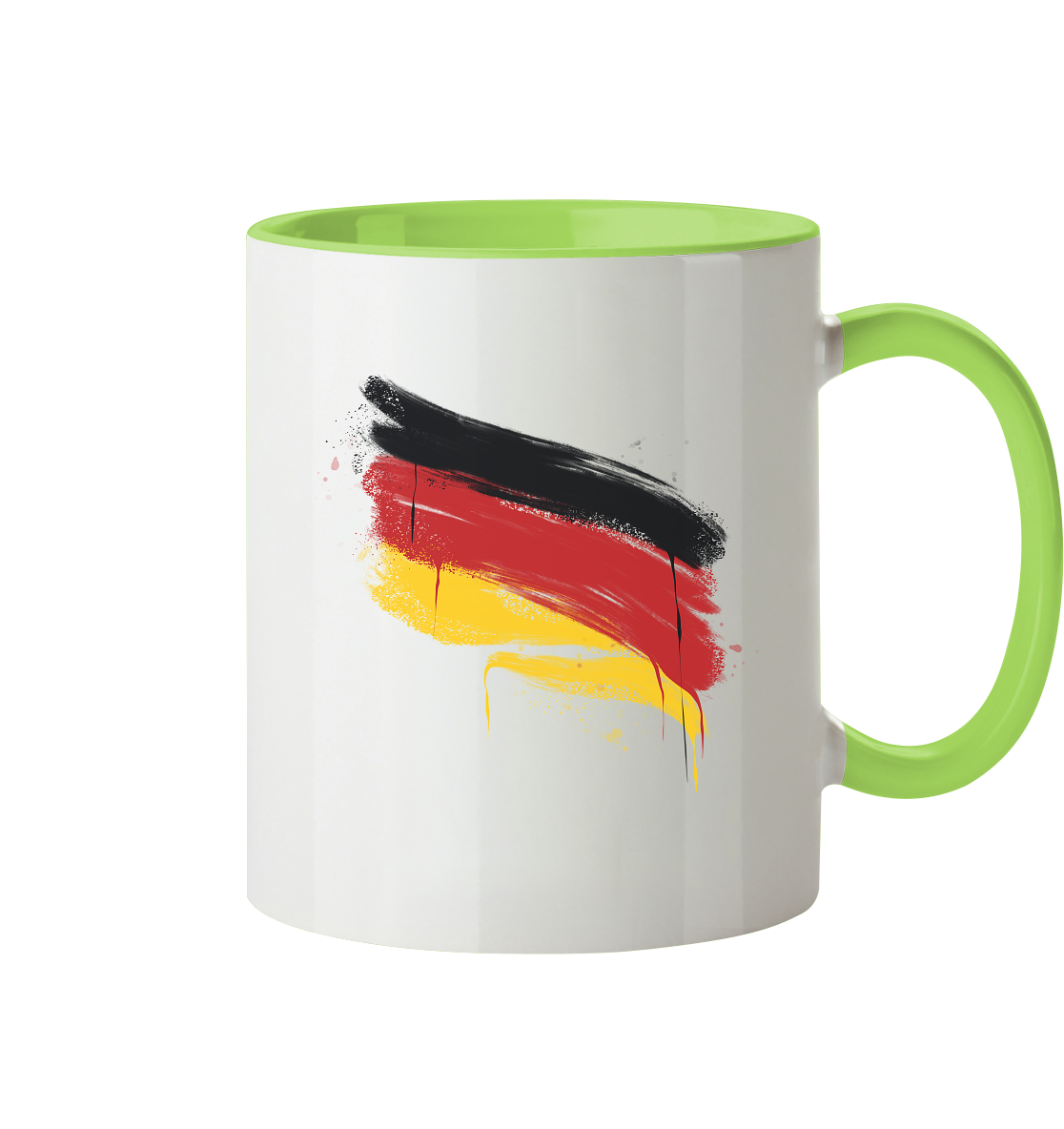 Deutschland Fahne - Tasse zweifarbig