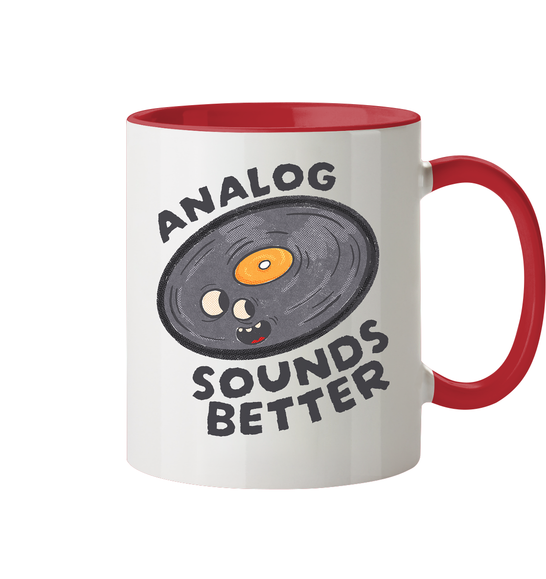 Analog Sounds Better - Vinyl - Tasse zweifarbig