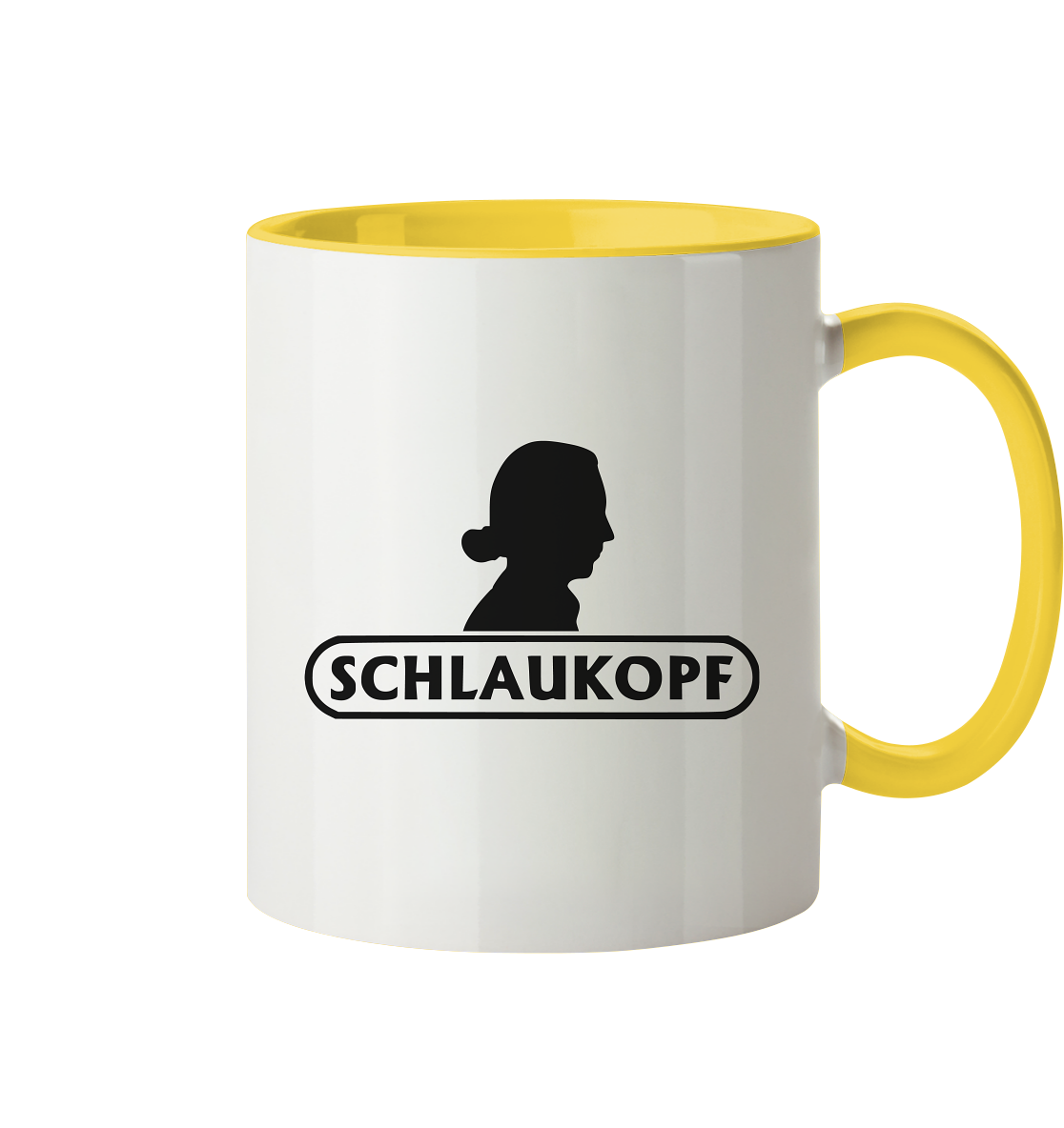 Schlaukopf - Tasse zweifarbig