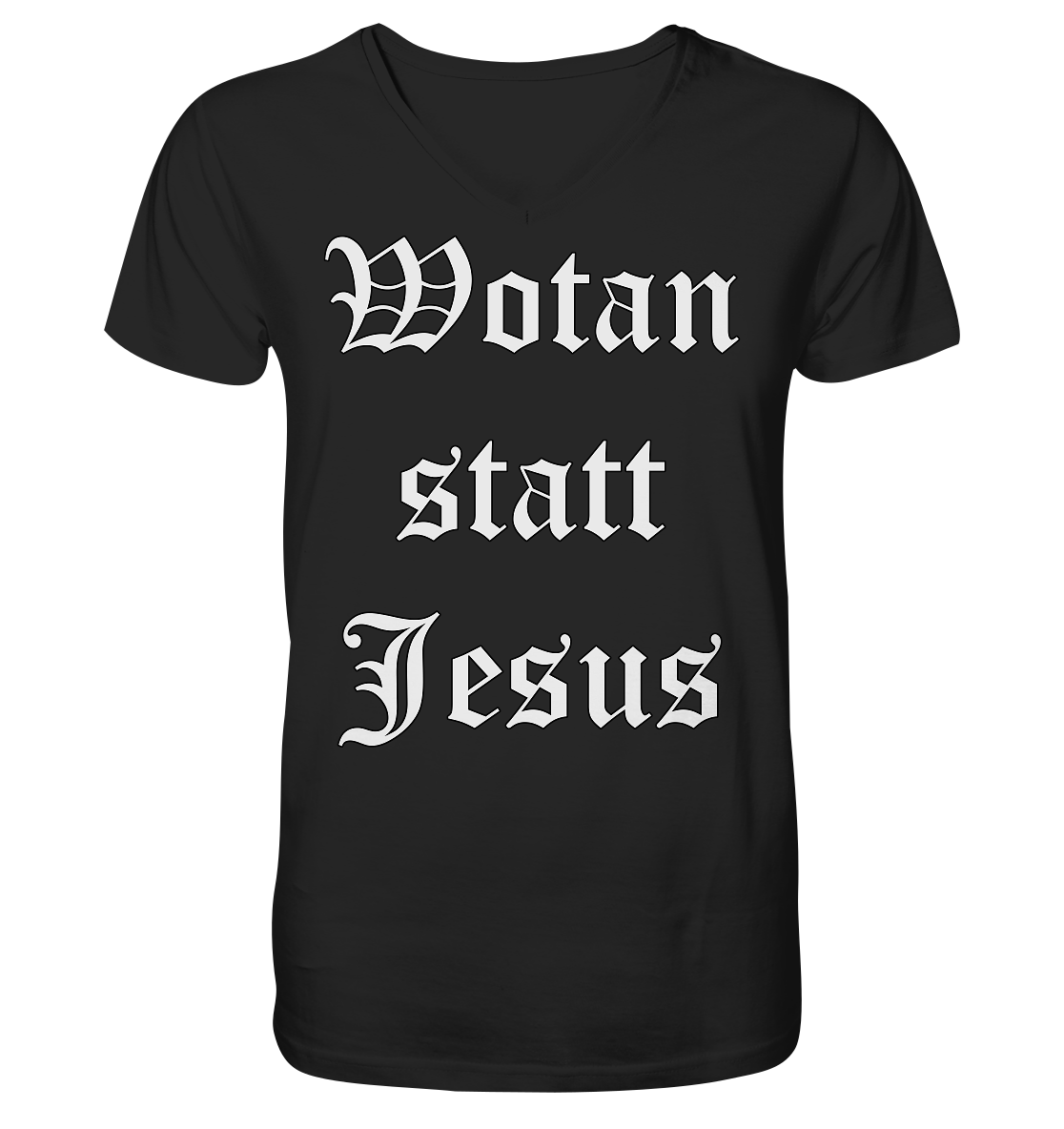 Wotan statt Jesus - Herren V-Neck T-Shirt