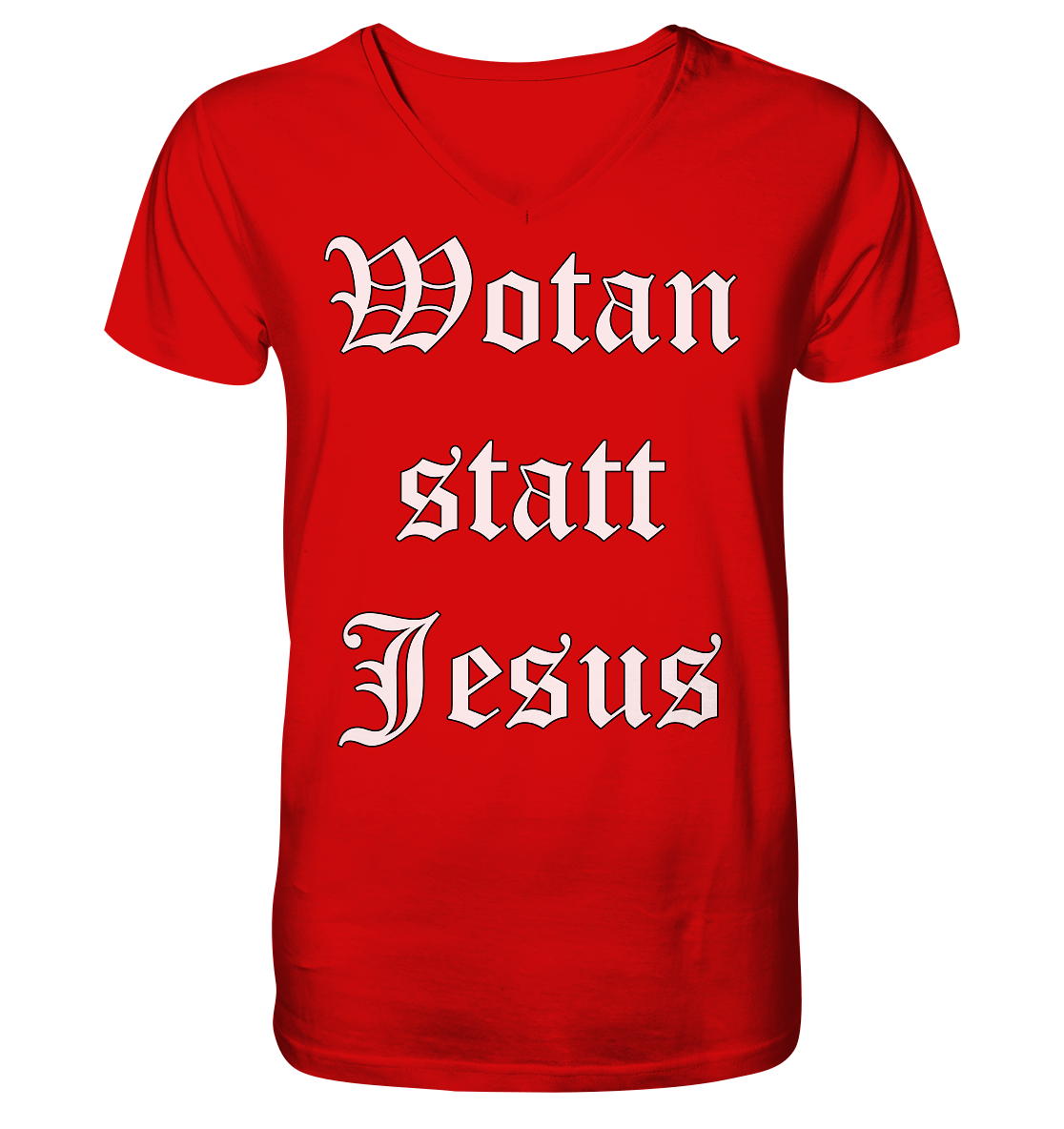 Wotan statt Jesus - Herren V-Neck T-Shirt