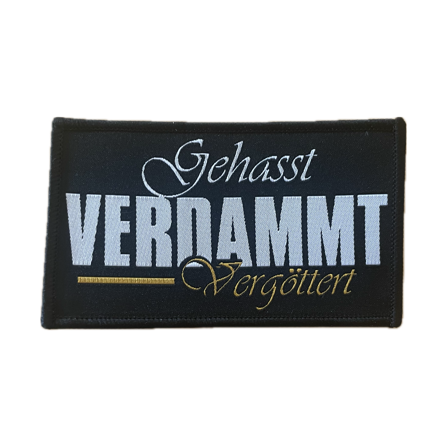 Gehasst Verdammt Vergöttert - Logo Aufnäher / Aufbügler