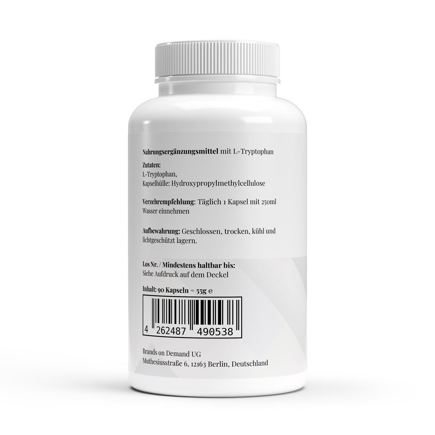 L-Tryptophan - 90 Kapseln - bei Schlafstörung