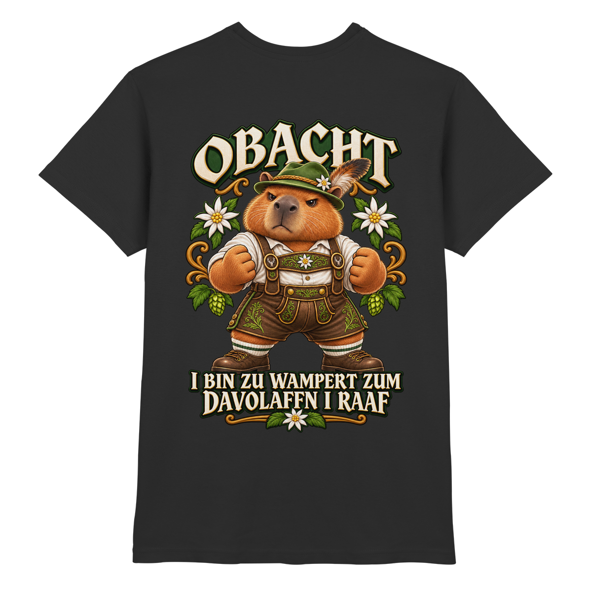 Obacht - I Raaf - Premium T-Shirt