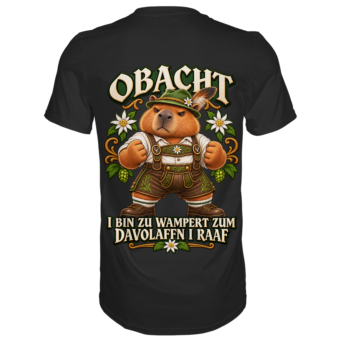 Obacht - I Raaf - Premium T-Shirt