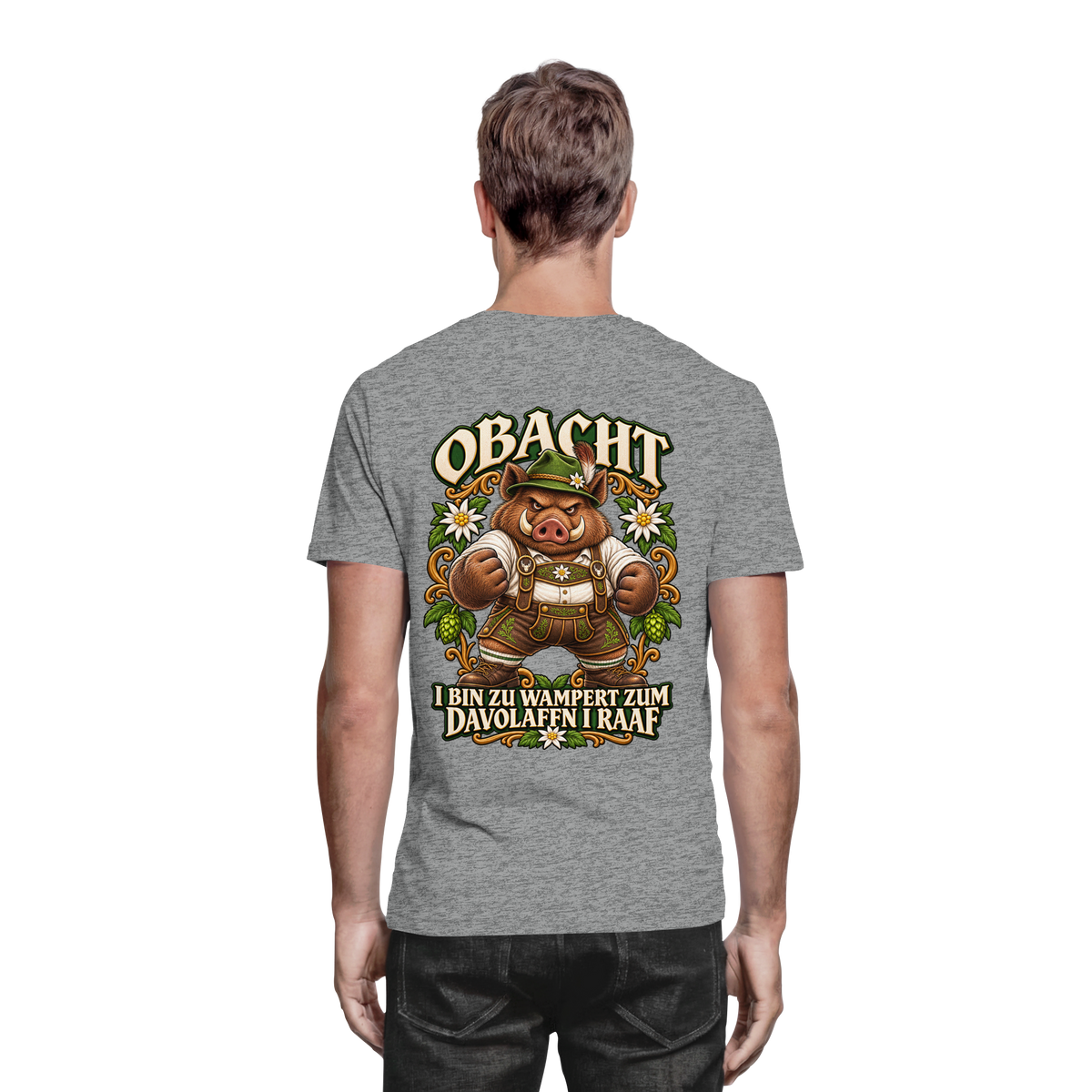 Obacht - I bin zu wampert - Premium T-Shirt